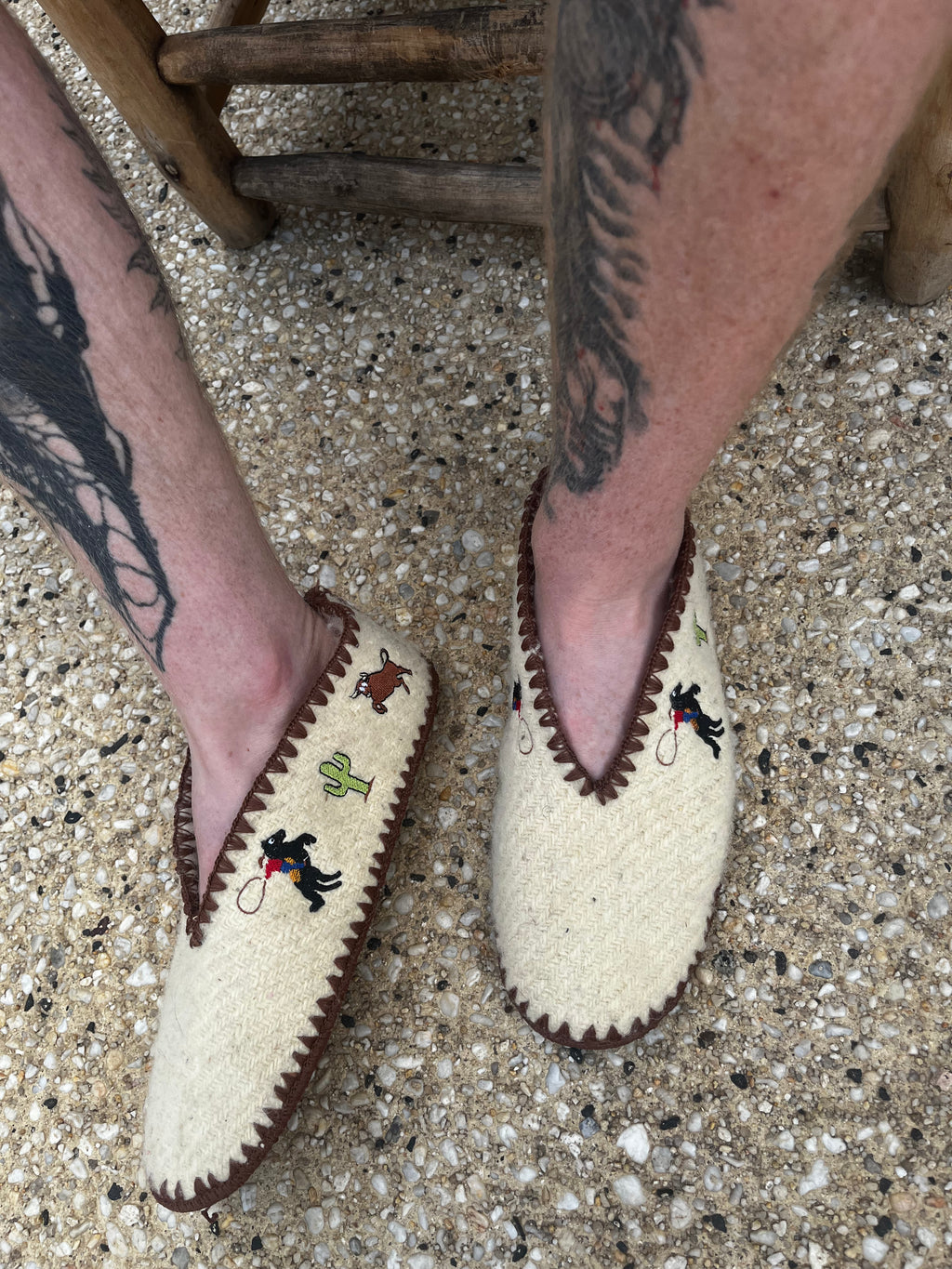 Prickly_Pair_Men_s_Handmade_Wool_Slippers_Fun_Embroidery.