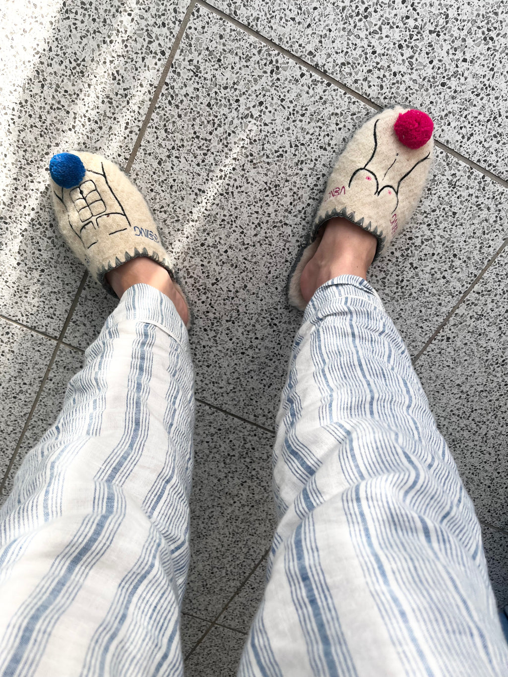 Wo-Man wool slippers