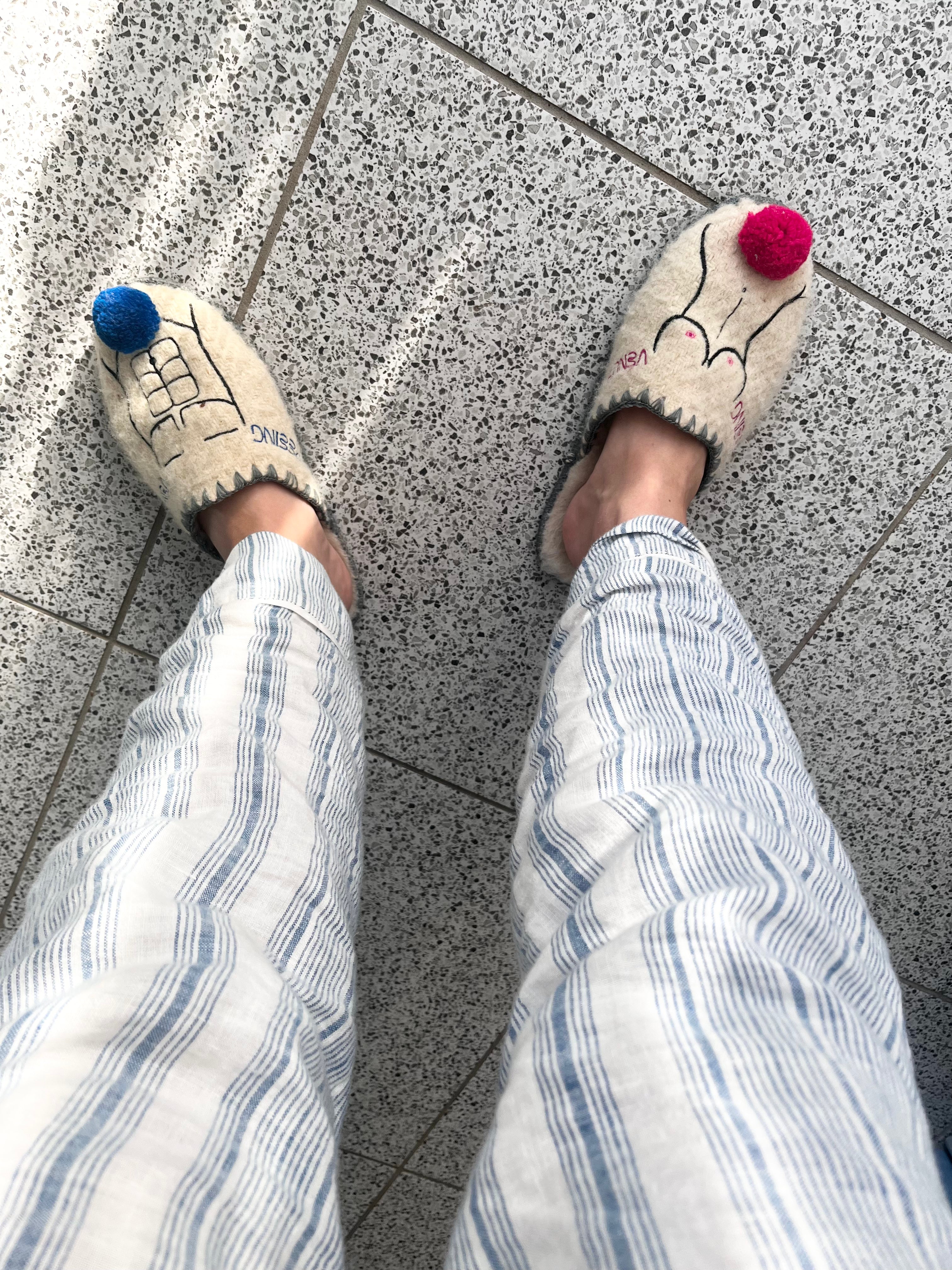 Wo-Man wool slippers